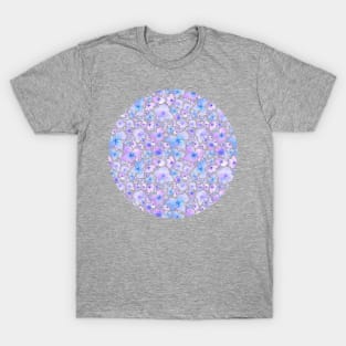 Hydrangea Watercolor Pattern T-Shirt